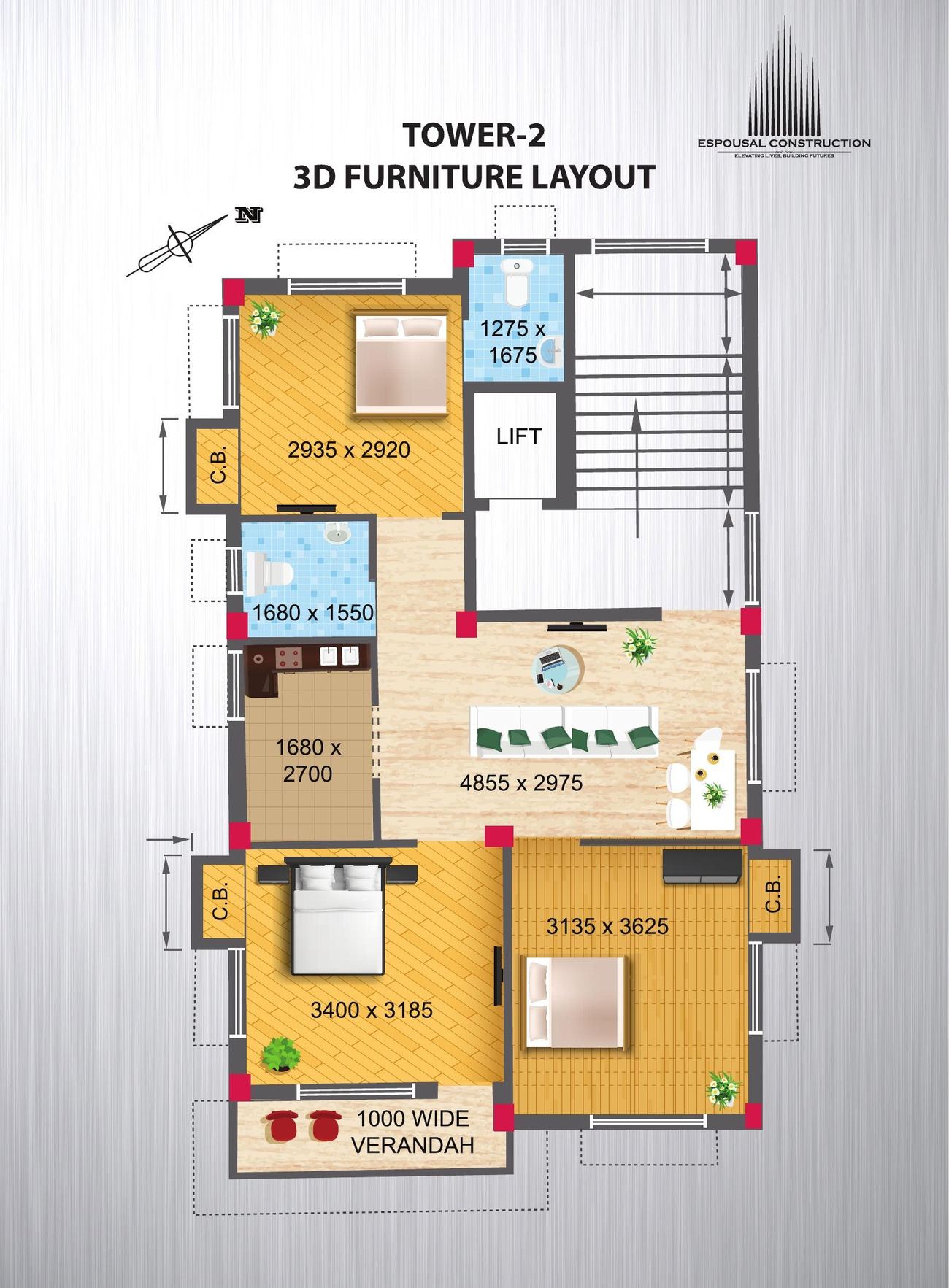 UrbanNest Tower 2 layout thumbnail